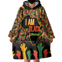Black History Month Wearable Blanket Hoodie I Am Black History - Wonder Print Shop