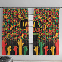 Black History Month Window Curtain I Am Black History - Wonder Print Shop