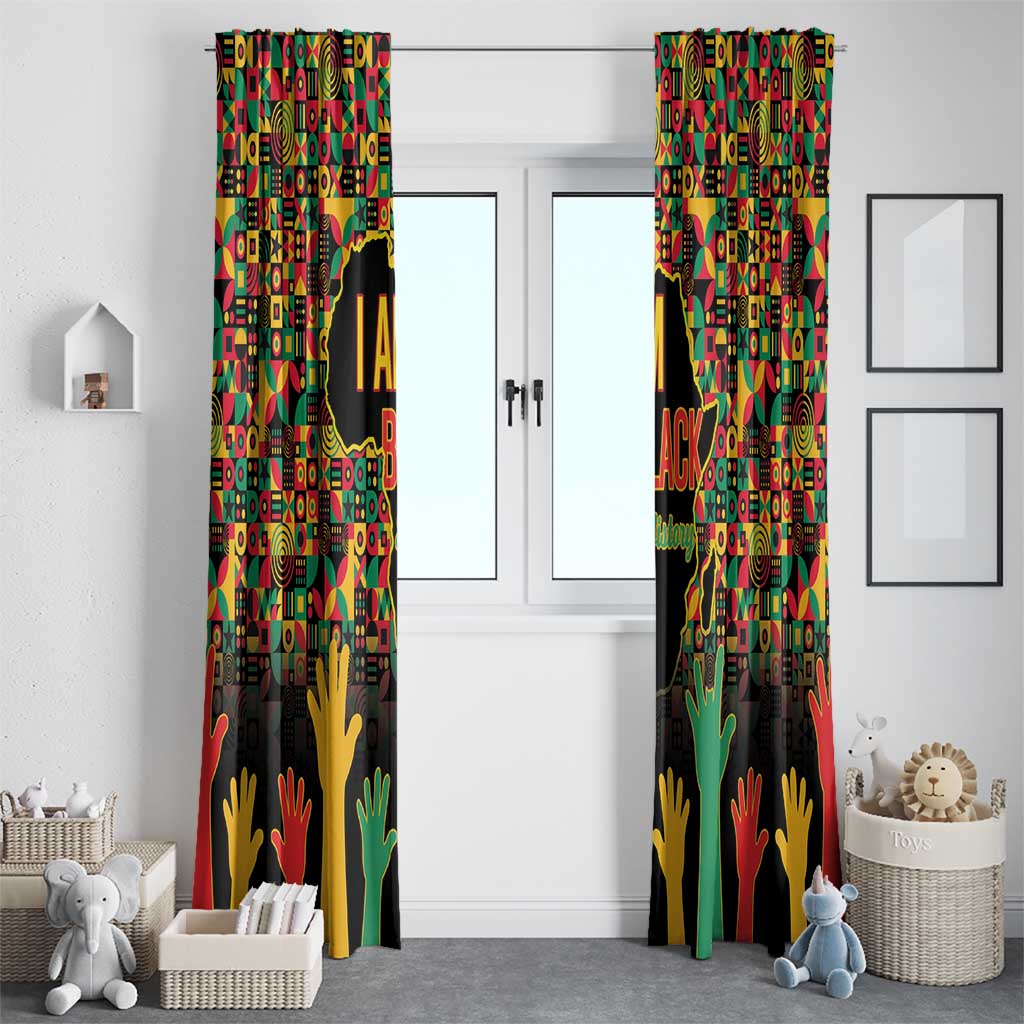 Black History Month Window Curtain I Am Black History - Wonder Print Shop