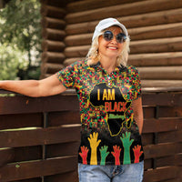 Black History Month Women Polo Shirt I Am Black History - Wonder Print Shop