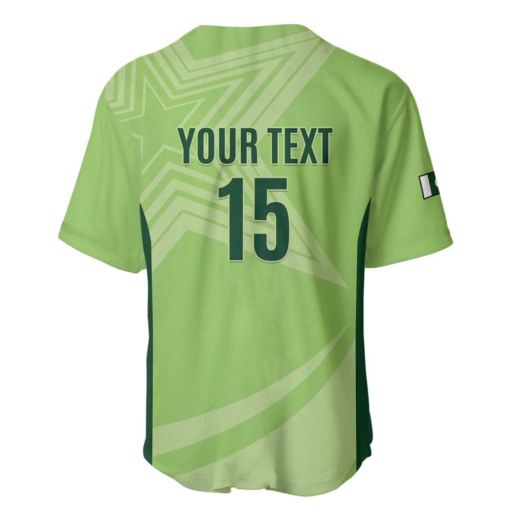 Custom Pakistan Cricket Baseball Jersey Go Shaheens LT15
