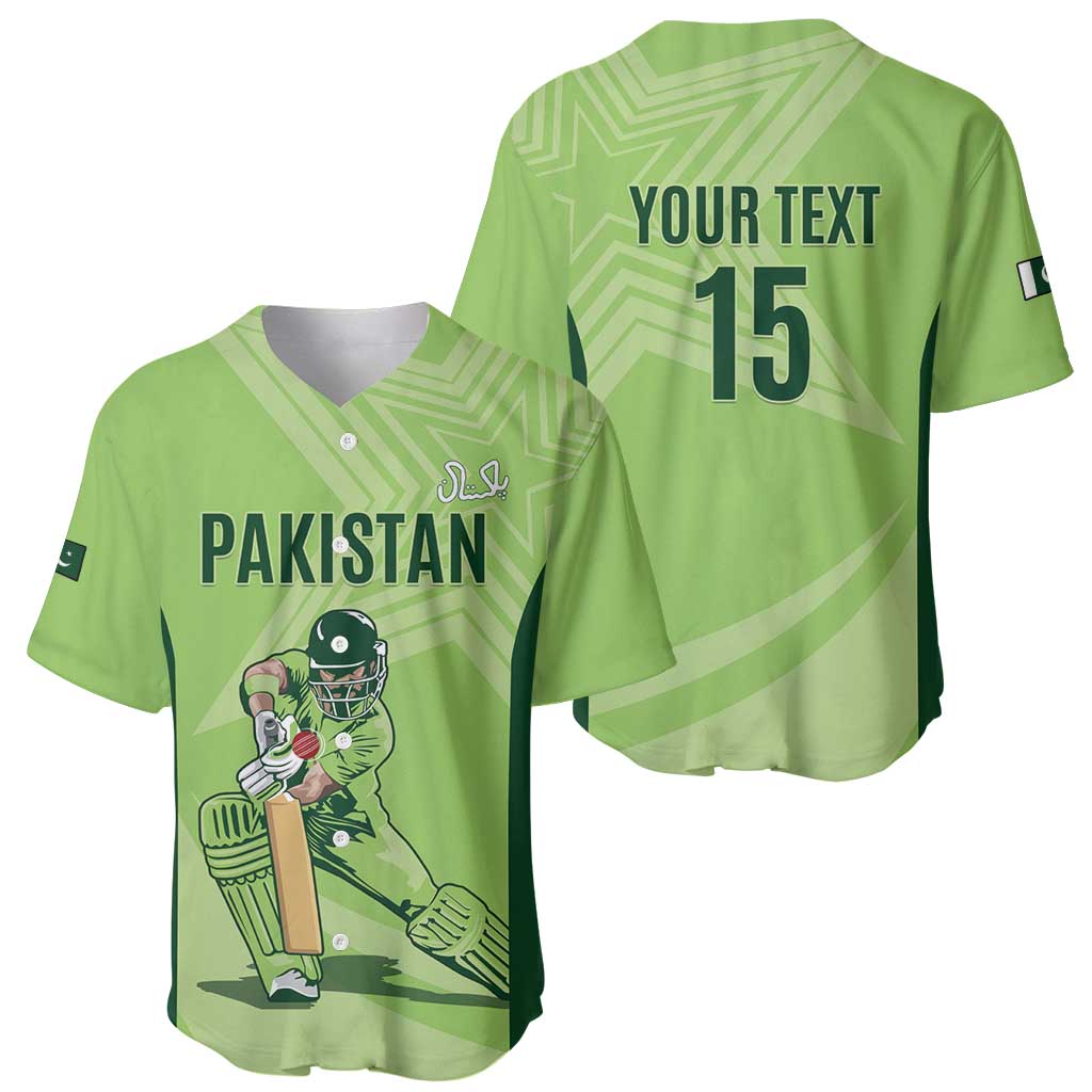 Custom Pakistan Cricket Baseball Jersey Go Shaheens LT15