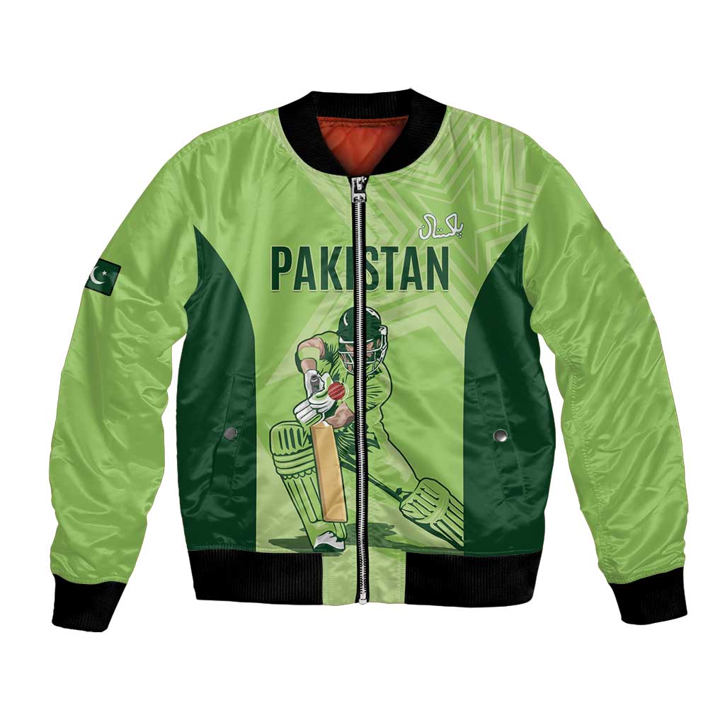 Custom Pakistan Cricket Bomber Jacket Go Shaheens LT15