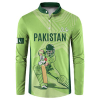 Custom Pakistan Cricket Button Sweatshirt Go Shaheens LT15