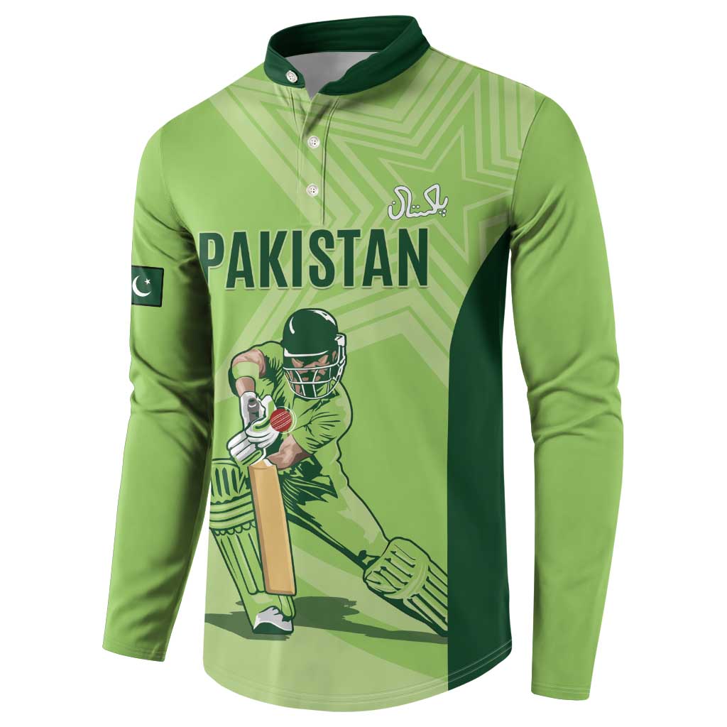Custom Pakistan Cricket Button Sweatshirt Go Shaheens LT15