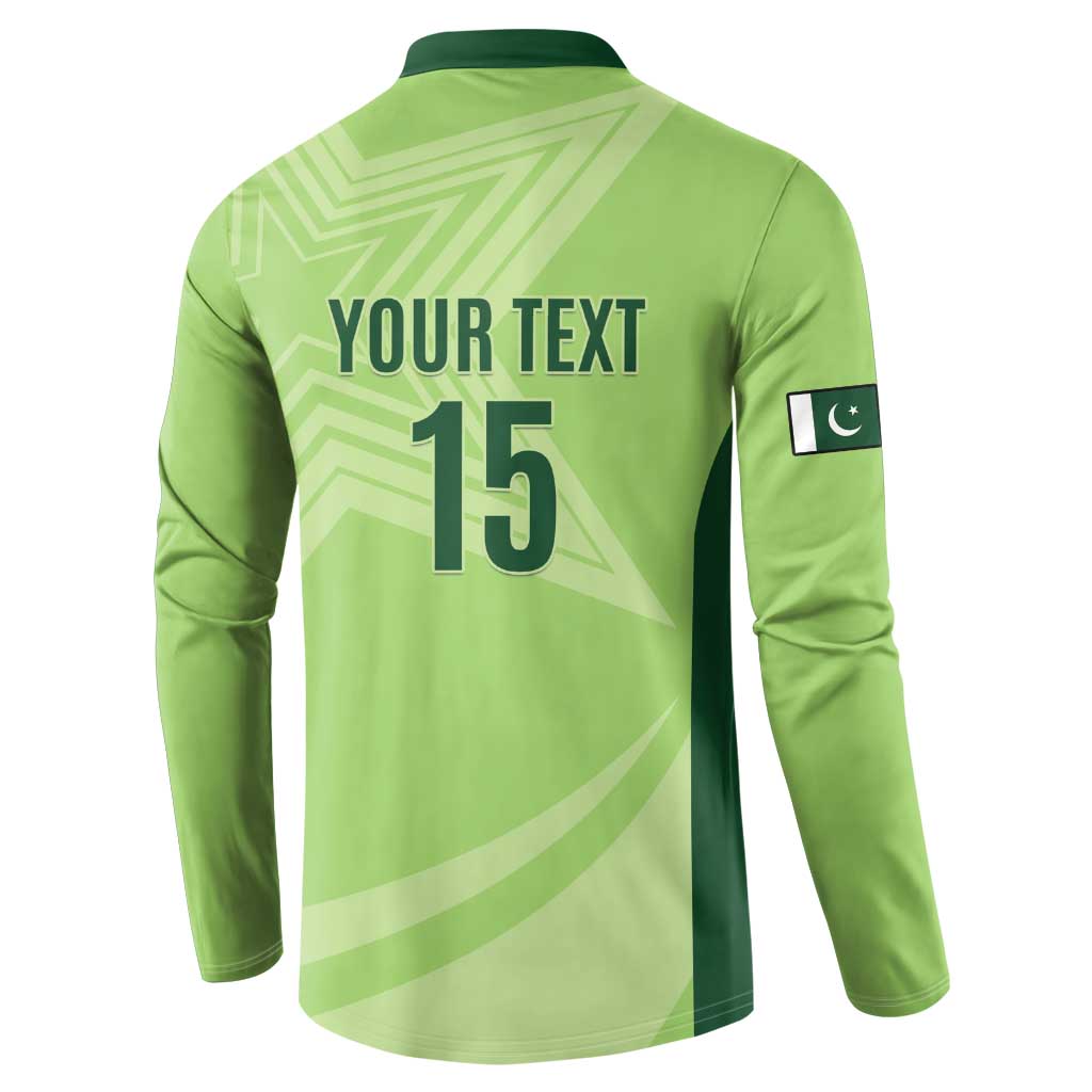 Custom Pakistan Cricket Button Sweatshirt Go Shaheens LT15