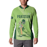 Custom Pakistan Cricket Button Sweatshirt Go Shaheens LT15