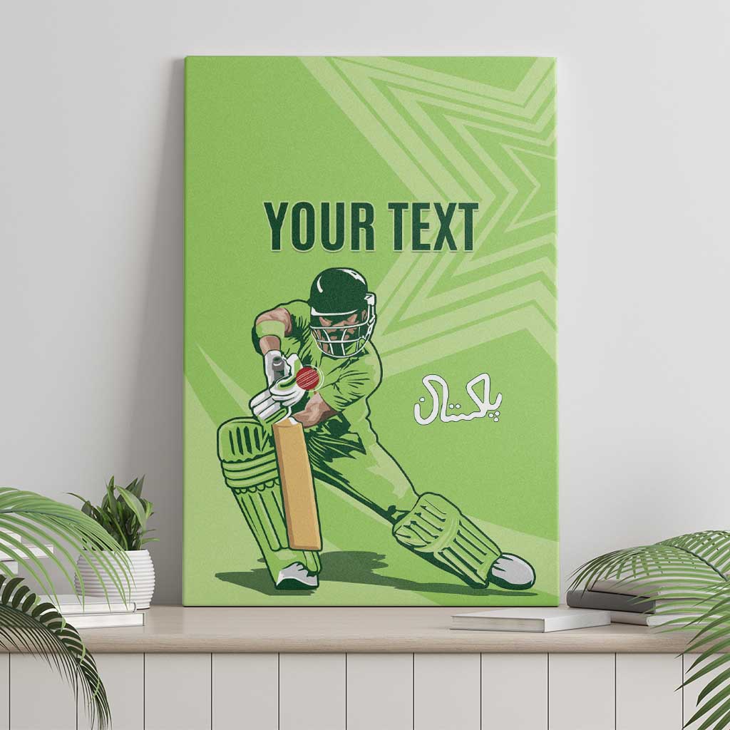 Custom Pakistan Cricket Canvas Wall Art Go Shaheens LT15