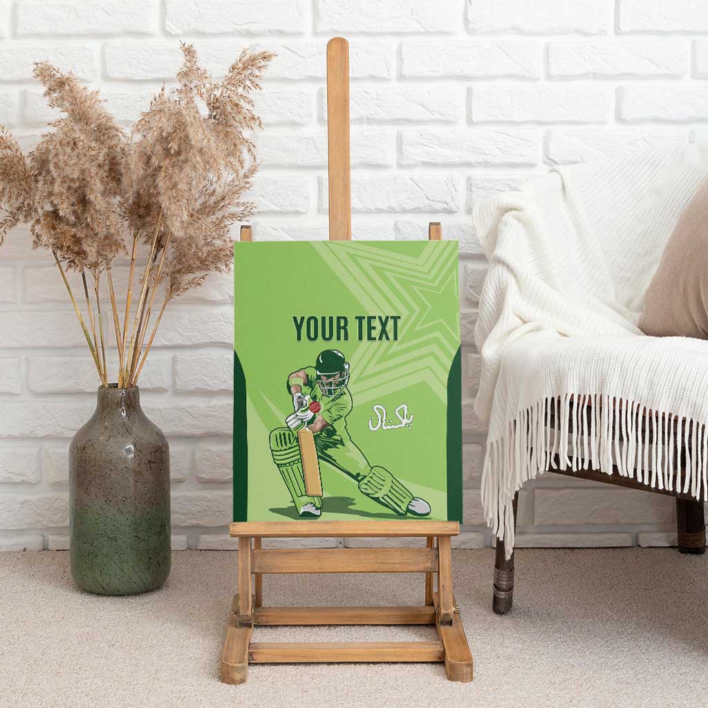 Custom Pakistan Cricket Canvas Wall Art Go Shaheens LT15