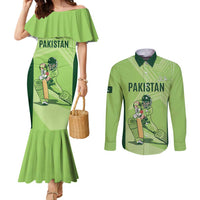 Custom Pakistan Cricket Couples Matching Mermaid Dress and Long Sleeve Button Shirt Go Shaheens LT15