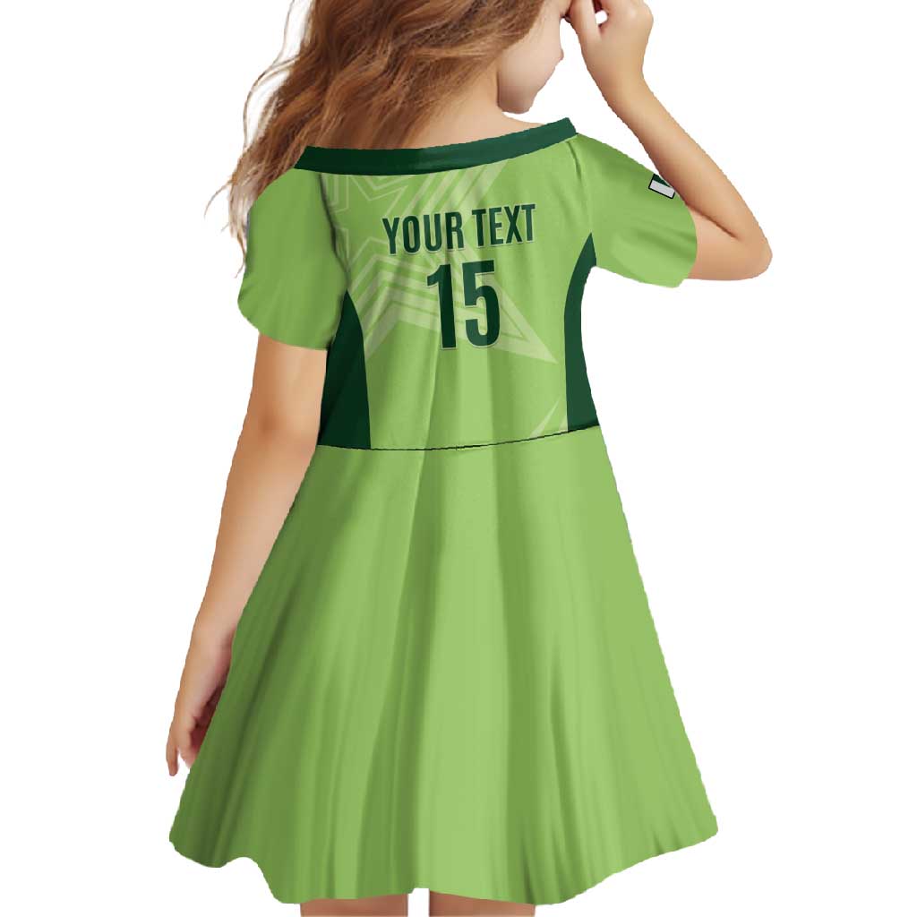 Custom Pakistan Cricket Family Matching Long Sleeve Bodycon Dress and Hawaiian Shirt Go Shaheens LT15