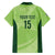 Custom Pakistan Cricket Family Matching Off The Shoulder Long Sleeve Dress and Hawaiian Shirt Go Shaheens LT15
