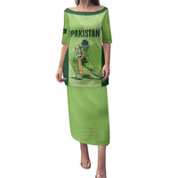 Custom Pakistan Cricket Family Matching Puletasi and Hawaiian Shirt Go Shaheens LT15