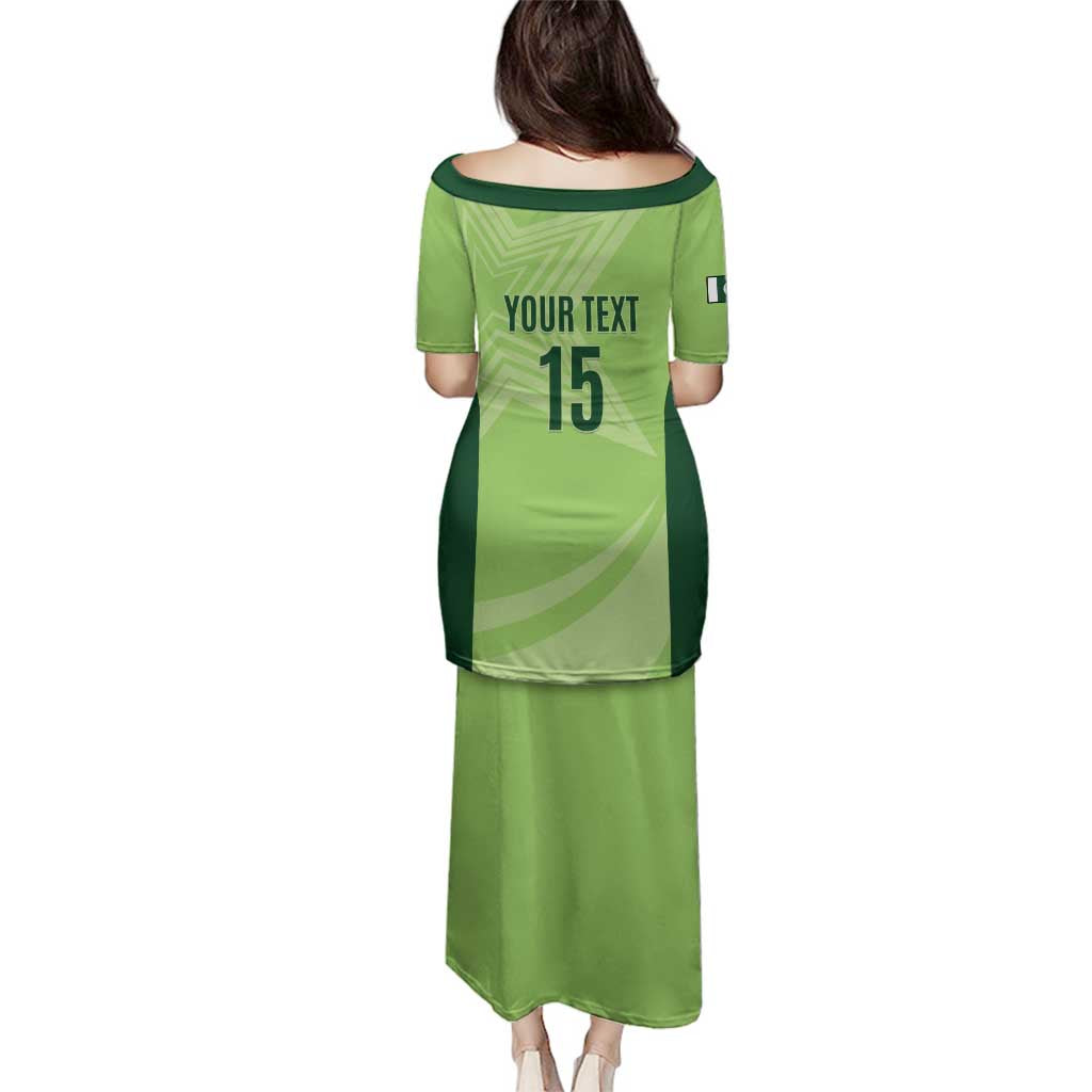 Custom Pakistan Cricket Family Matching Puletasi and Hawaiian Shirt Go Shaheens LT15