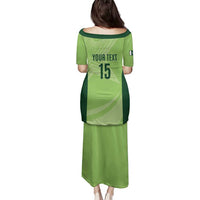 Custom Pakistan Cricket Family Matching Puletasi and Hawaiian Shirt Go Shaheens LT15