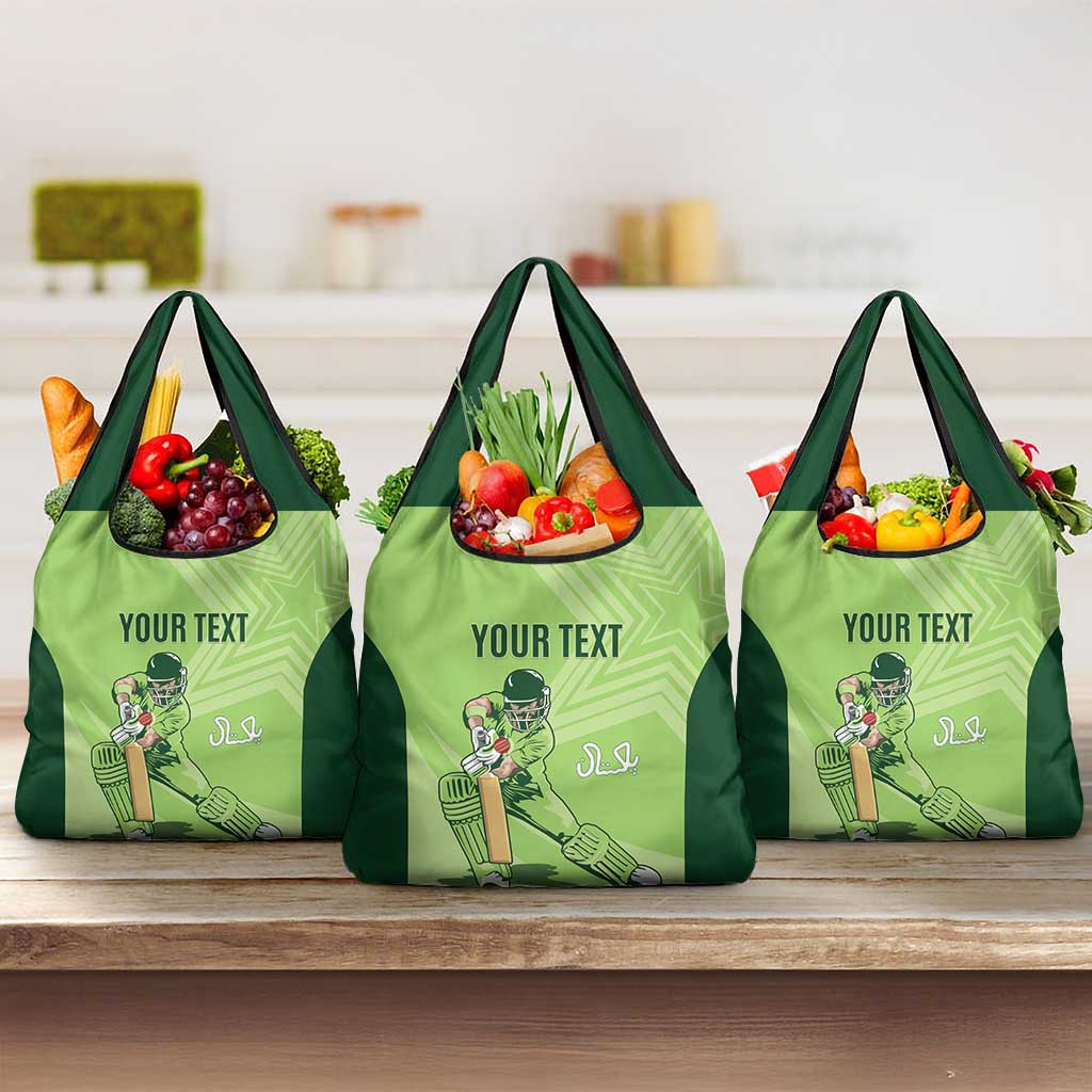 Custom Pakistan Cricket Grocery Bag Go Shaheens LT15