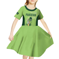 Custom Pakistan Cricket Kid Short Sleeve Dress Go Shaheens LT15