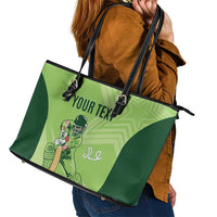 Custom Pakistan Cricket Leather Tote Bag Go Shaheens LT15