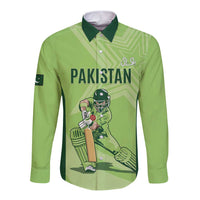 Custom Pakistan Cricket Long Sleeve Button Shirt Go Shaheens LT15