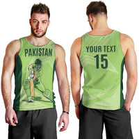 Custom Pakistan Cricket Men Tank Top Go Shaheens LT15