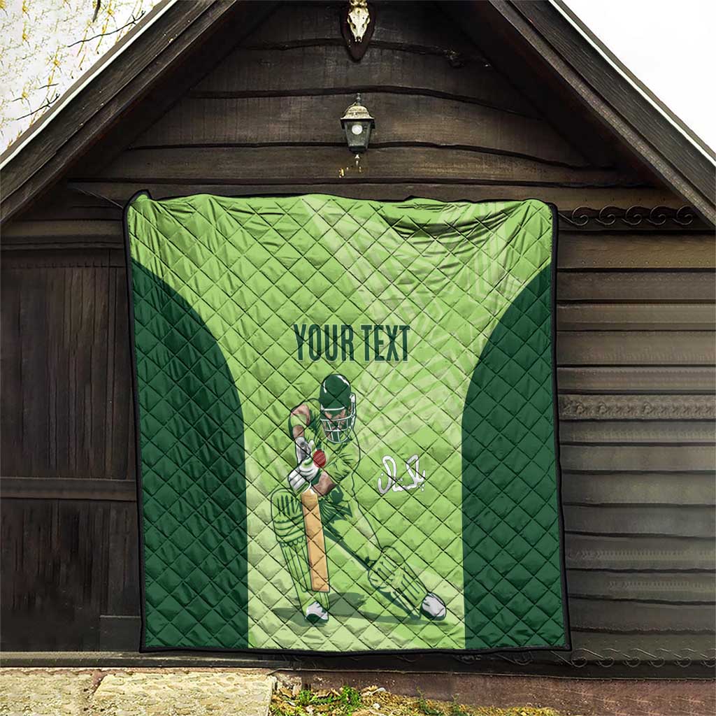 Custom Pakistan Cricket Quilt Go Shaheens LT15