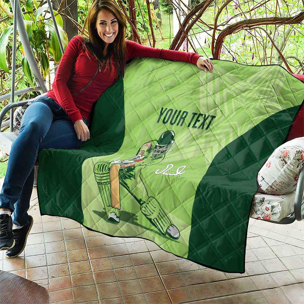 Custom Pakistan Cricket Quilt Go Shaheens LT15
