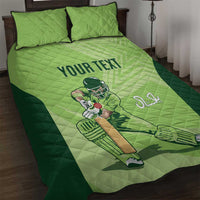 Custom Pakistan Cricket Quilt Bed Set Go Shaheens LT15