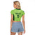 Custom Pakistan Cricket Raglan Cropped T Shirt Go Shaheens LT15