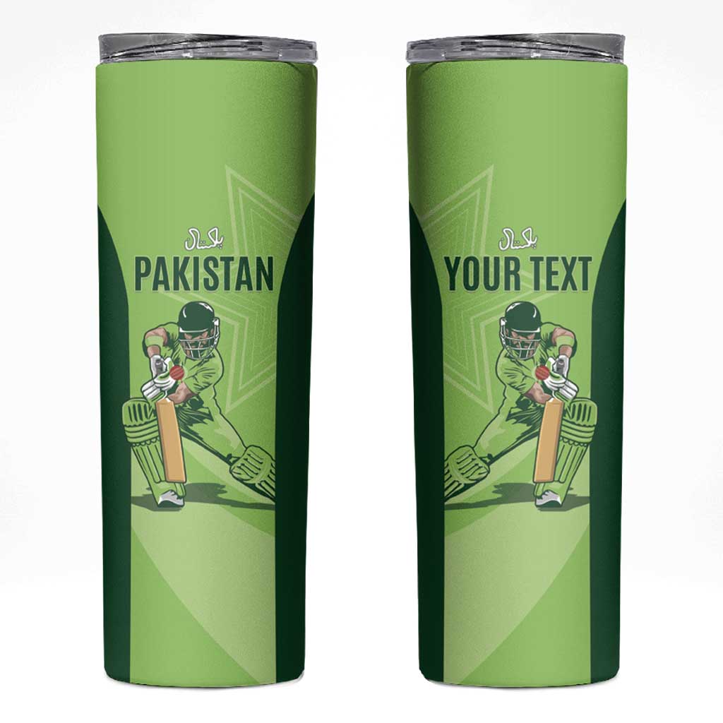 Custom Pakistan Cricket Skinny Tumbler Go Shaheens LT15