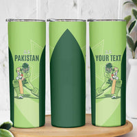Custom Pakistan Cricket Skinny Tumbler Go Shaheens LT15