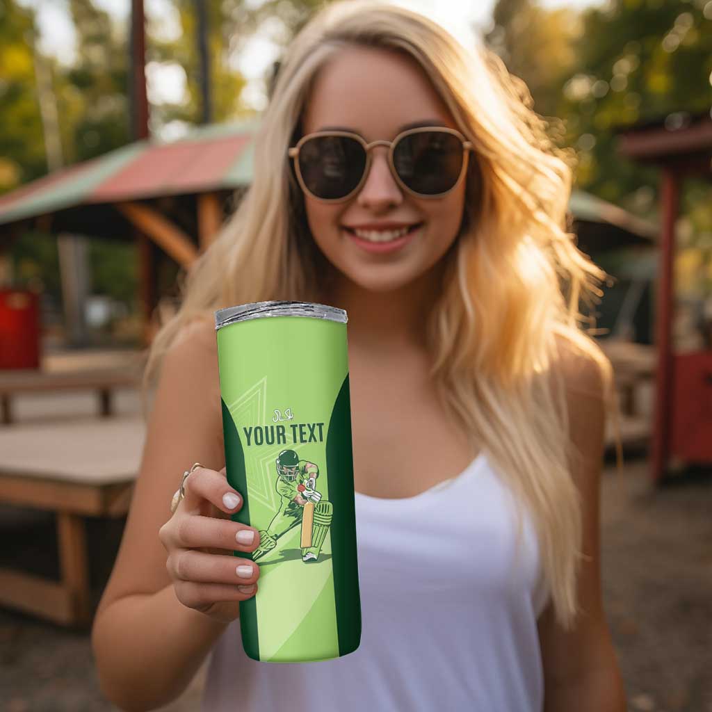 Custom Pakistan Cricket Skinny Tumbler Go Shaheens LT15