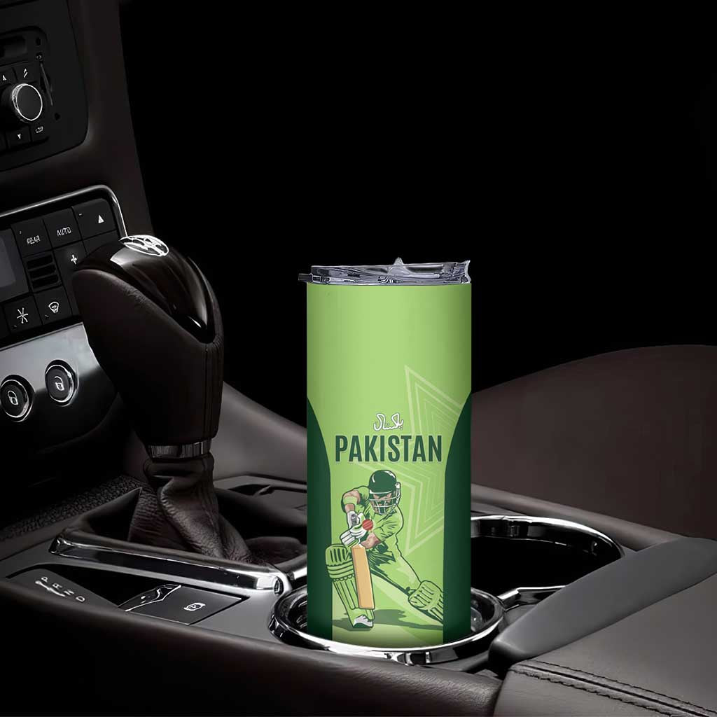 Custom Pakistan Cricket Skinny Tumbler Go Shaheens LT15