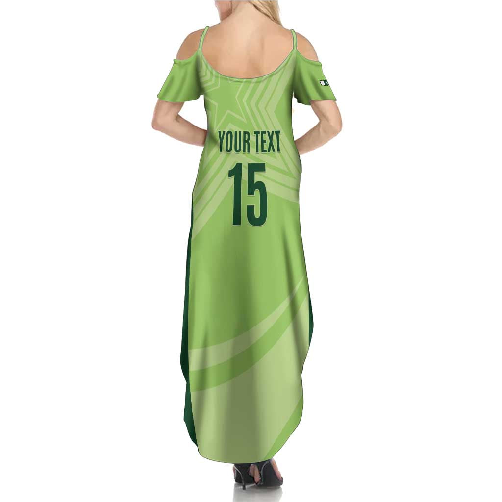 Custom Pakistan Cricket Summer Maxi Dress Go Shaheens LT15