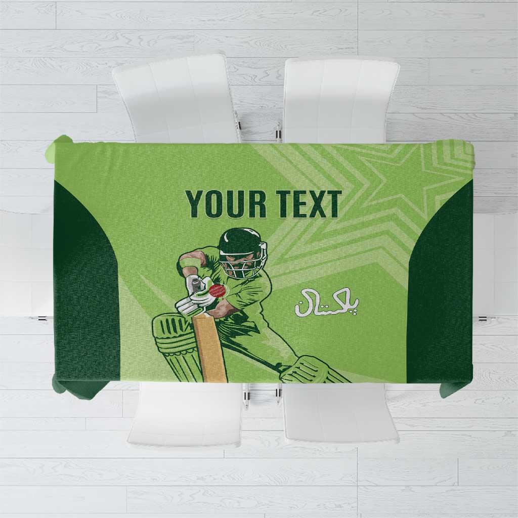 Custom Pakistan Cricket Tablecloth Go Shaheens LT15