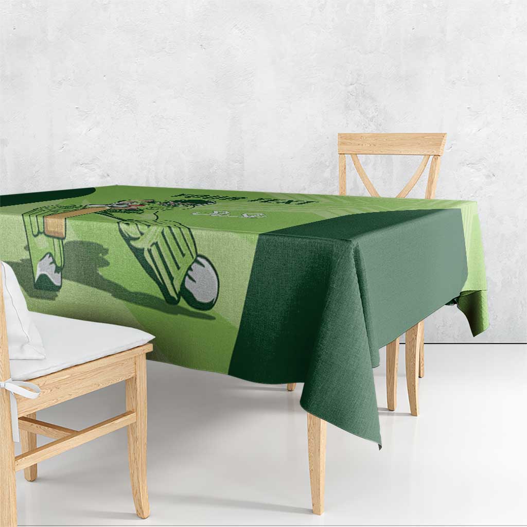 Custom Pakistan Cricket Tablecloth Go Shaheens LT15