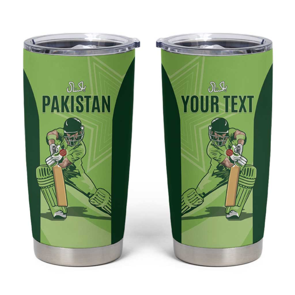 Custom Pakistan Cricket Tumbler Cup Go Shaheens LT15