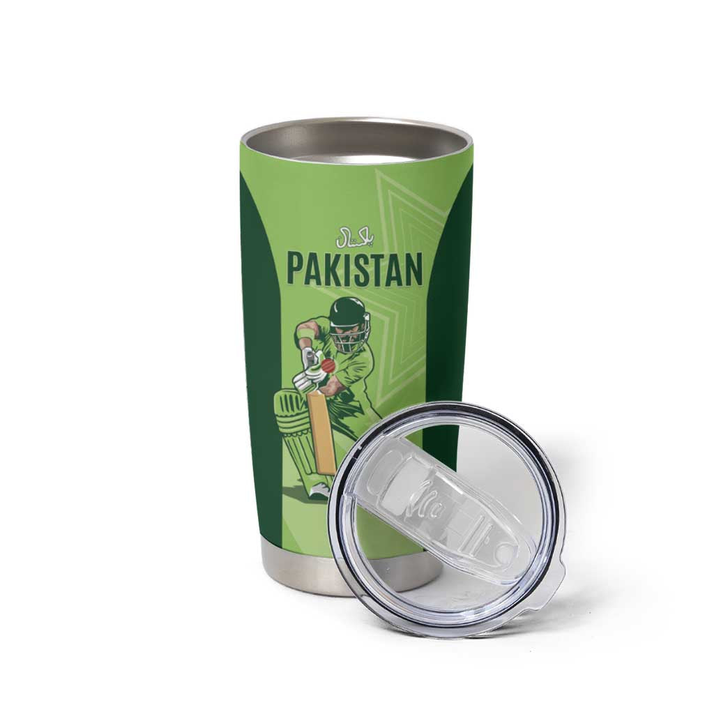 Custom Pakistan Cricket Tumbler Cup Go Shaheens LT15