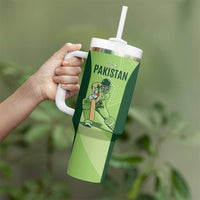 Custom Pakistan Cricket Tumbler With Handle Go Shaheens LT15