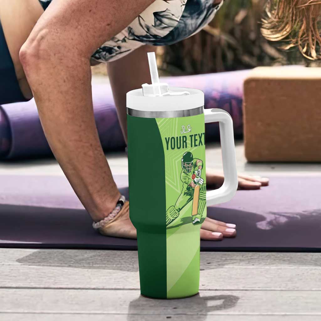 Custom Pakistan Cricket Tumbler With Handle Go Shaheens LT15