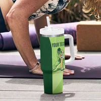 Custom Pakistan Cricket Tumbler With Handle Go Shaheens LT15