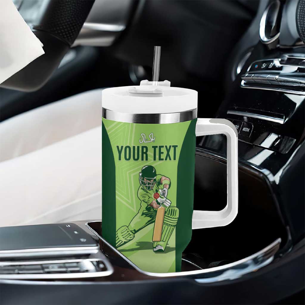 Custom Pakistan Cricket Tumbler With Handle Go Shaheens LT15