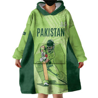 Custom Pakistan Cricket Wearable Blanket Hoodie Go Shaheens LT15