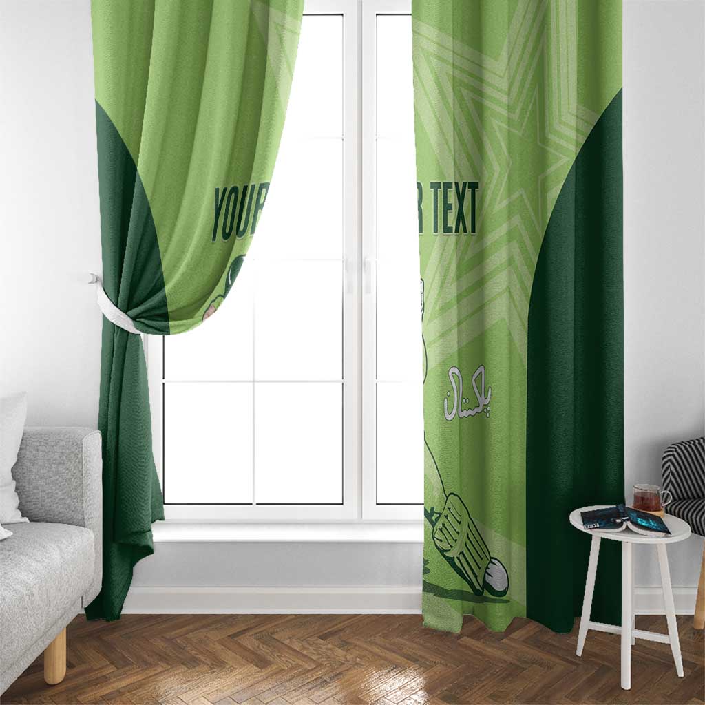 Custom Pakistan Cricket Window Curtain Go Shaheens LT15