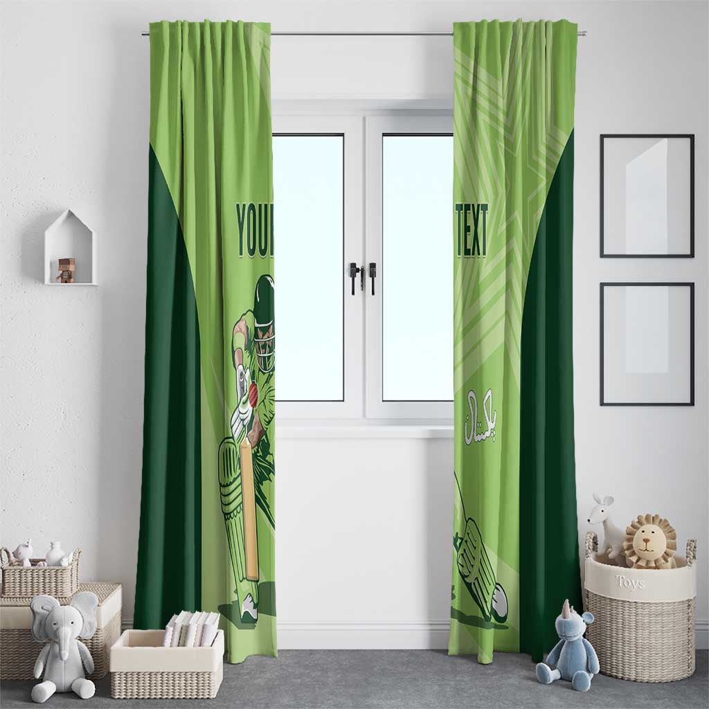 Custom Pakistan Cricket Window Curtain Go Shaheens LT15