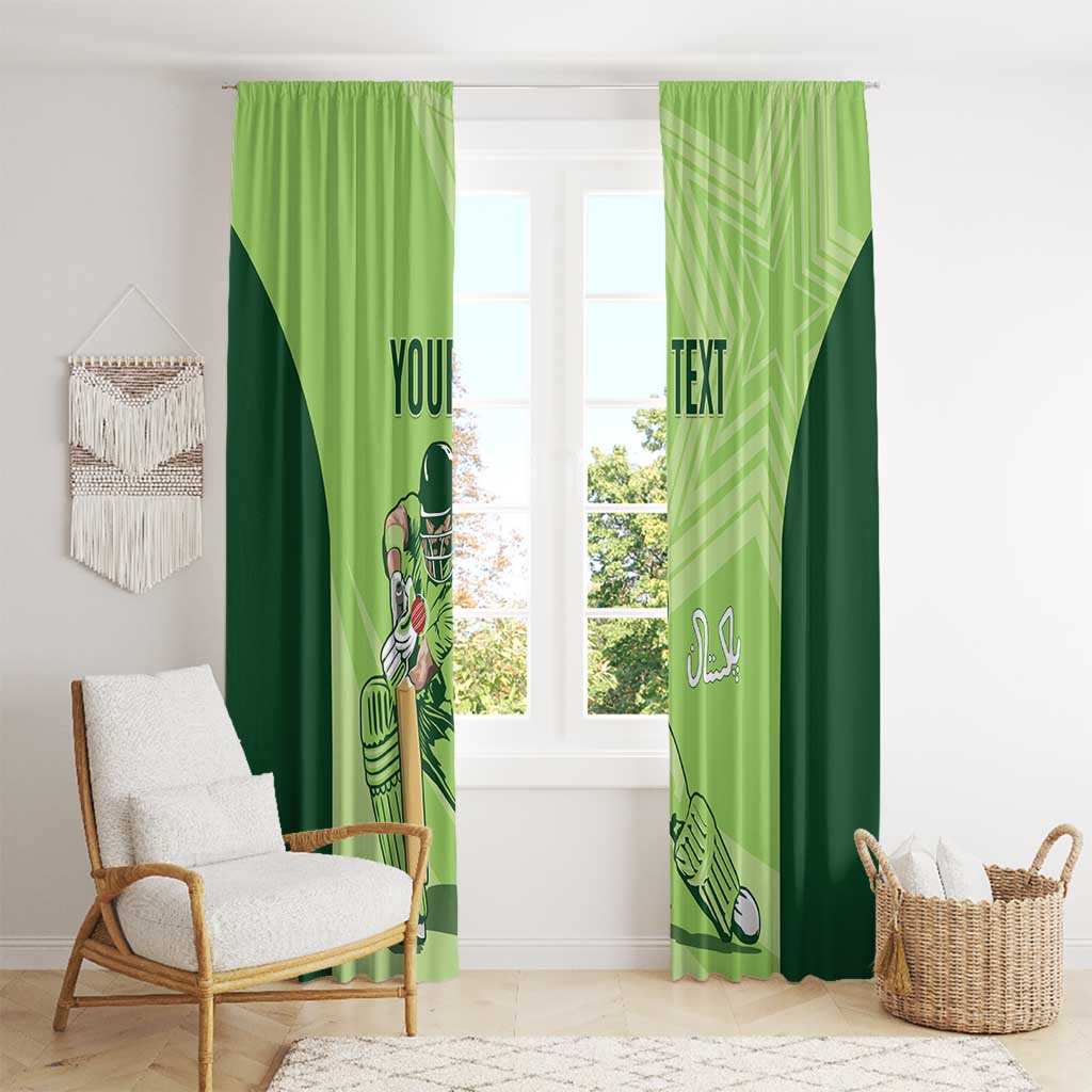 Custom Pakistan Cricket Window Curtain Go Shaheens LT15