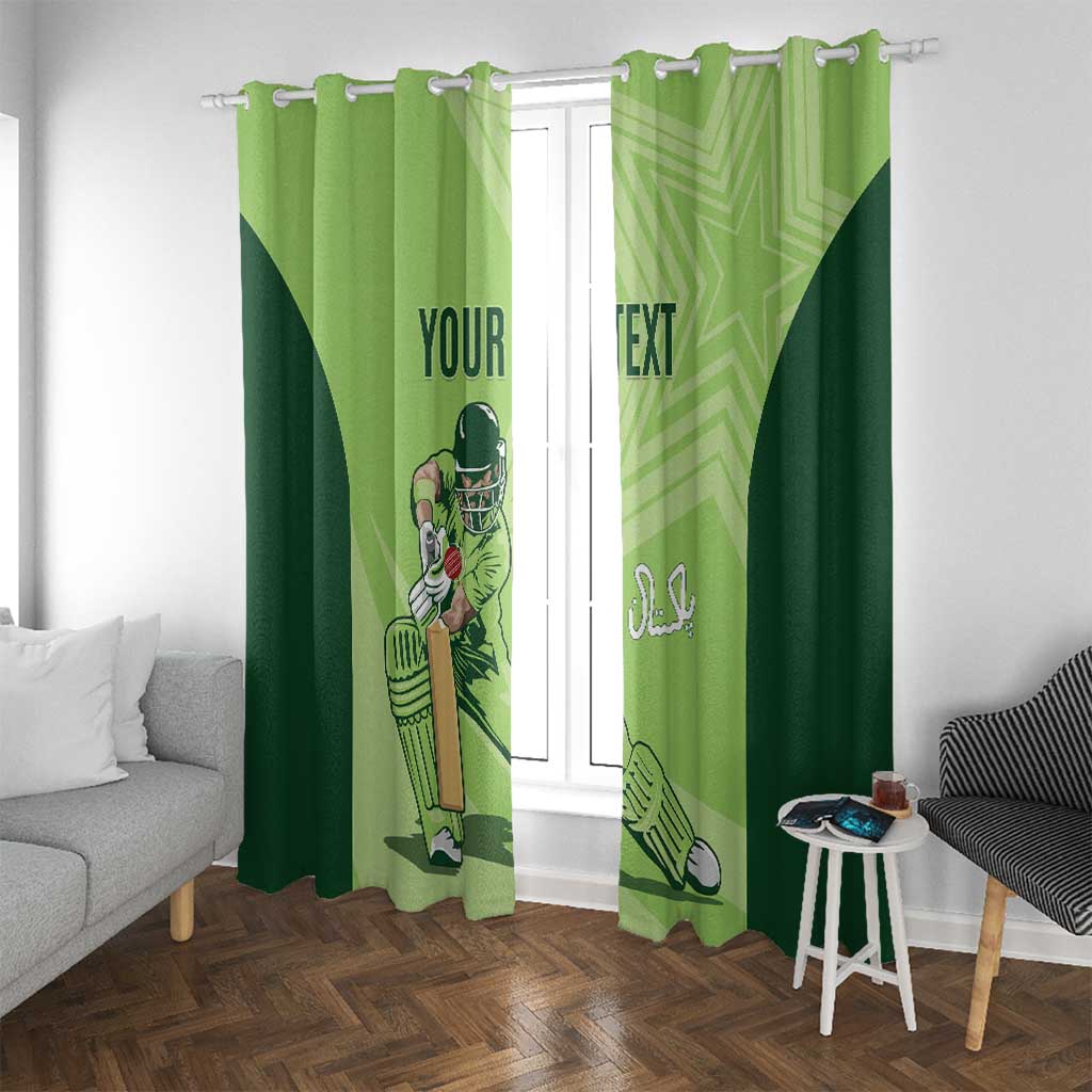 Custom Pakistan Cricket Window Curtain Go Shaheens LT15