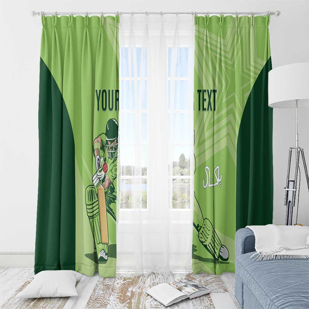 Custom Pakistan Cricket Window Curtain Go Shaheens LT15