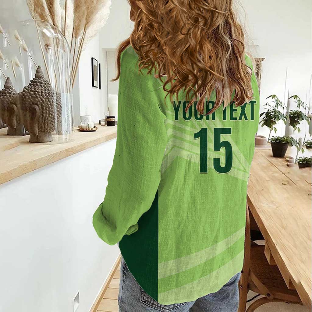 Custom Pakistan Cricket Women Casual Shirt Go Shaheens LT15