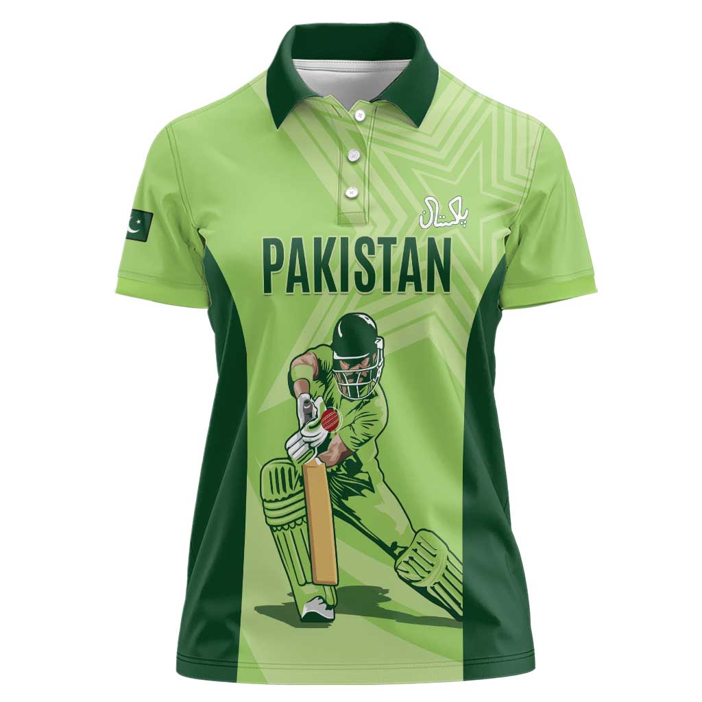 Custom Pakistan Cricket Women Polo Shirt Go Shaheens LT15