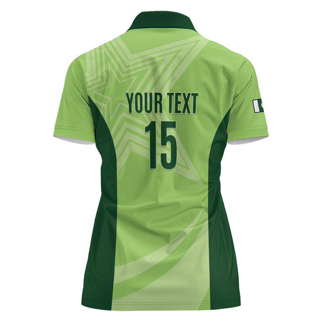 Custom Pakistan Cricket Women Polo Shirt Go Shaheens LT15